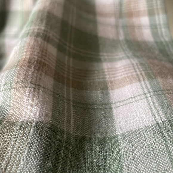 Vintage Modern Essentials green plaid button lightweight blazer - Picture 4 of 7